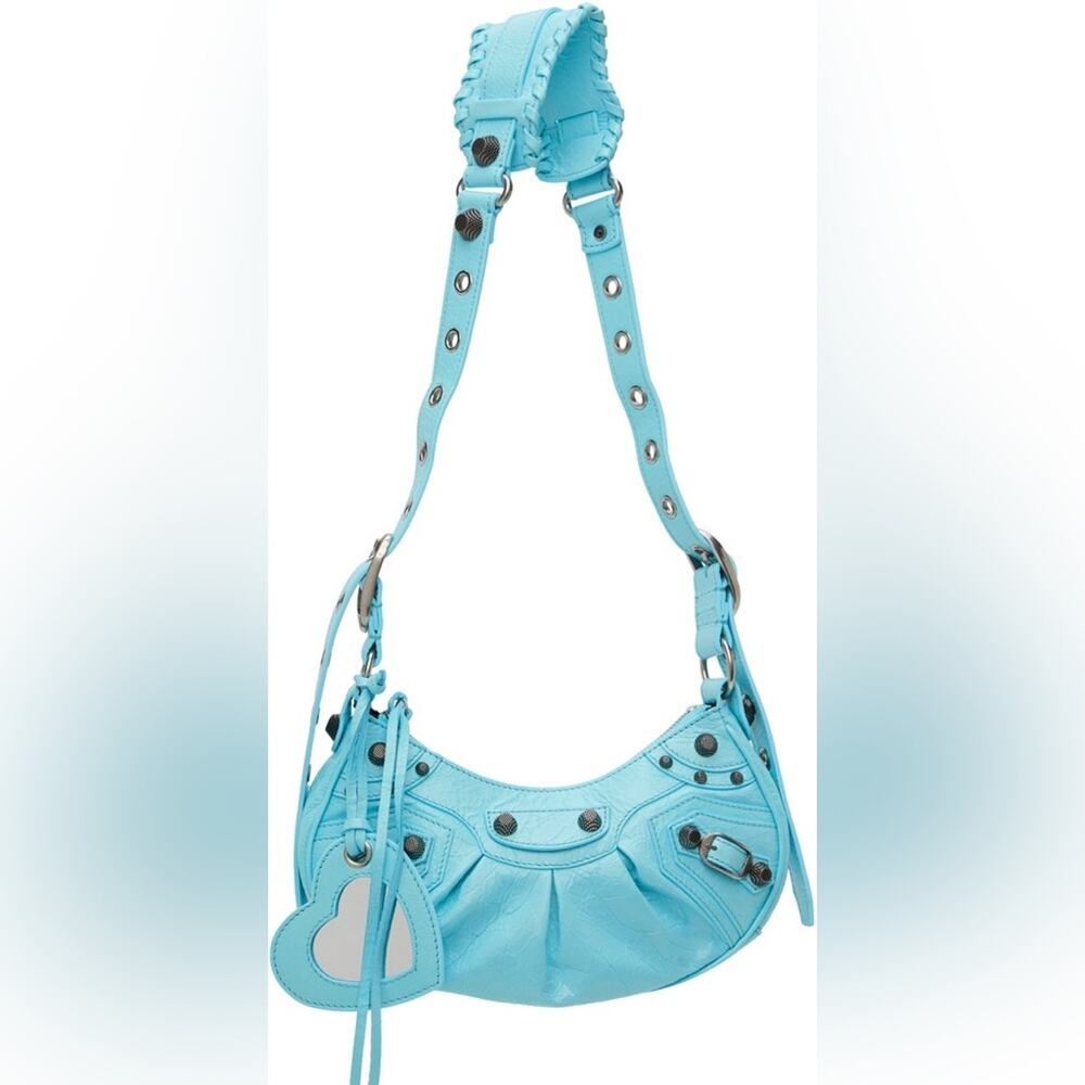 Balenciaga Blue Women's Le Cagole Xs Shoulder Bag NWT